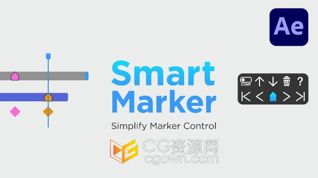 AE脚本Smart Marker v1.2智能控制标记设置+视频教程