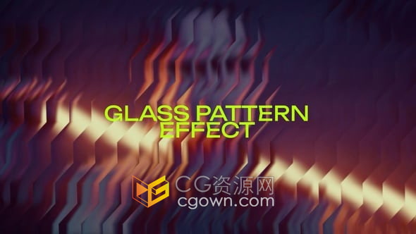 8组玻璃图案效果时尚4k超高清效果叠加元素-AE模板