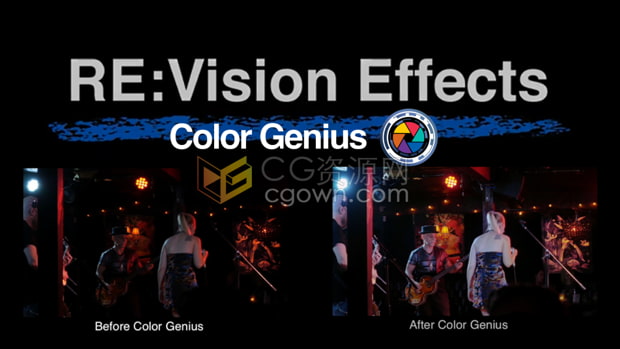 AE/PR插件Color Genius V1.0.6 AI智能色彩校正调色工具