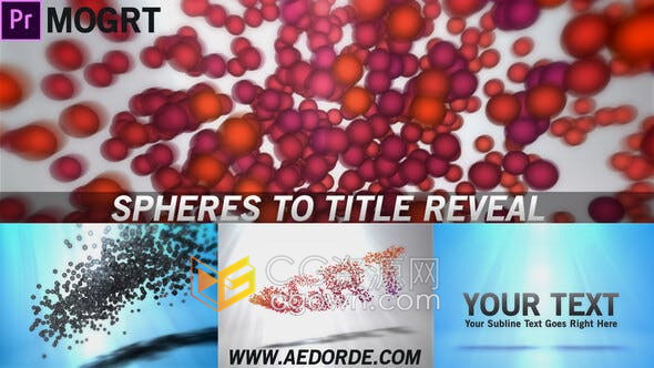 球体颗粒演绎简单游戏企业标志片头动画-PR预设