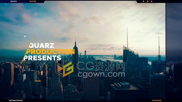 街头嘻哈风格故障效果城市旅游动态宣传幻灯片-PR/AE模板下载