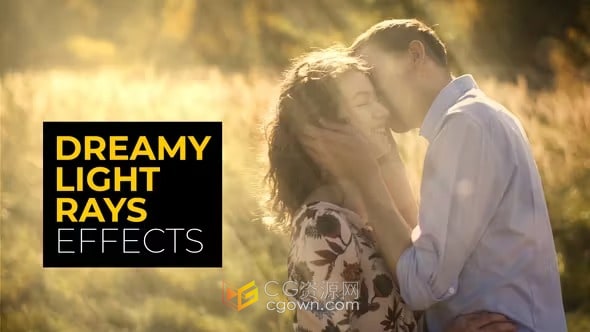 24种梦幻柔和光线效果叠加元素-PR模板