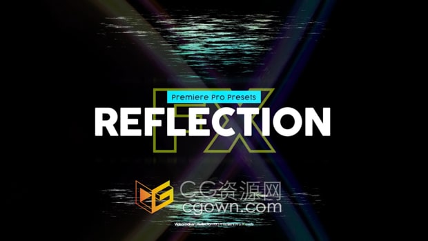 PR预设-反射FX预设为文本标志LOGO创建独特反射效果