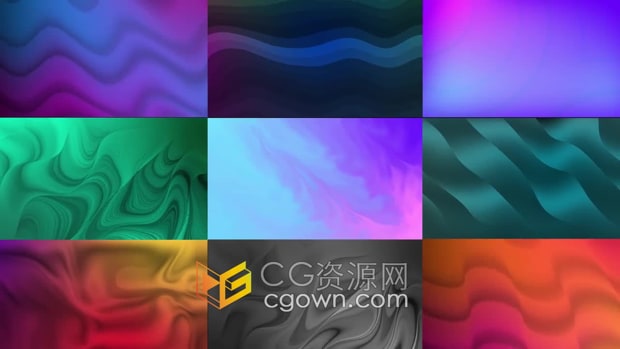 PR预设-整洁多彩12个渐变流畅动画背景免费下载