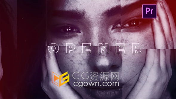 Premiere CC2019制作时尚短片vlog动感节奏社交媒体视频片头-PR模板