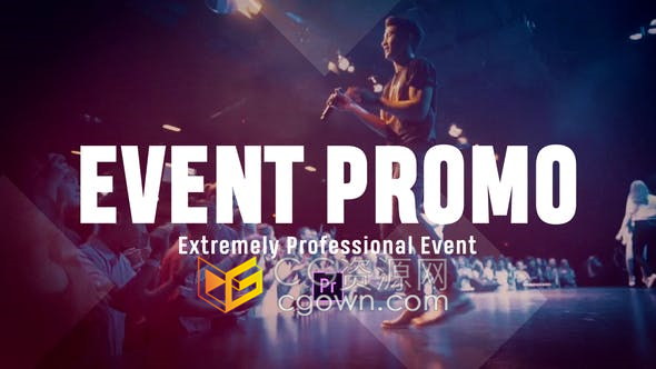 演唱会活动宣传商业会议培训讲座介绍视频-PR/AE模板工程