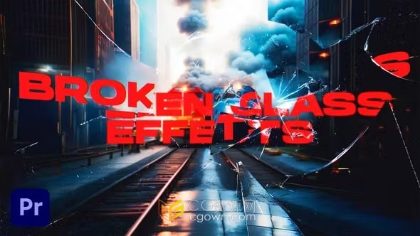 15种破碎的玻璃效果Broken Glass Effects VOL.-PR模板