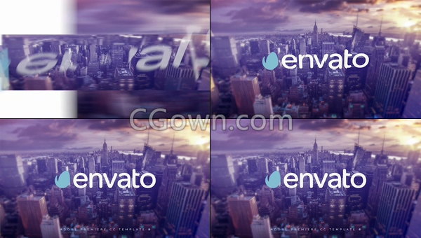 3D翻转标志碎片效果LOGO动画揭示片头视频制作-PR工程模板下载