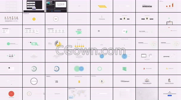 PR预设公司介绍信息图表分析MG动画企业商务介绍宣传片头-Premiere模板下载