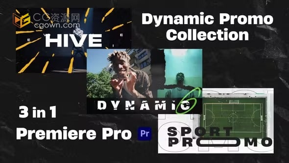 PR模板-摇滚和嘻哈风格时尚都市运动视频开场白