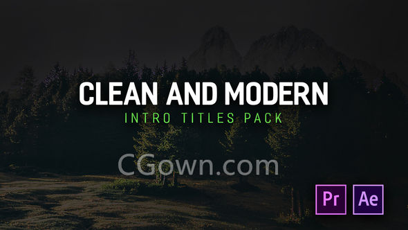 Premiere预设与AE模板25组企业介绍视频字幕动画效果下载