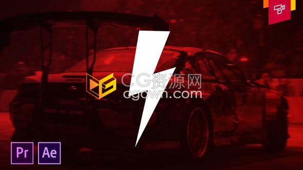 赛车极限运动体育赛事精彩回顾嘻哈摇滚电影预告片-AE模板/PR预设