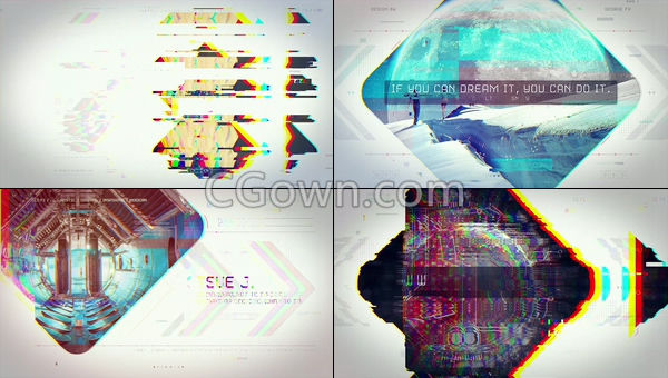 学分UI数字未来游戏实验室体育科技公司电影预告片宣传视频-PR预设与AE模板下载