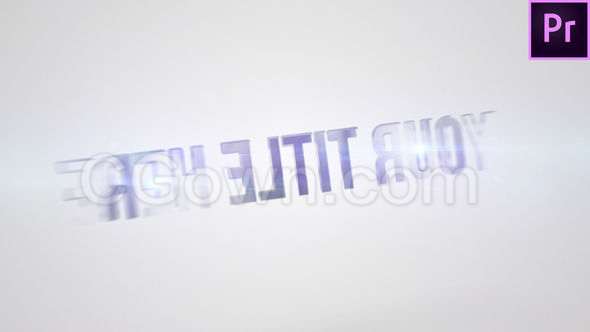 PR预设优雅明亮企业清新文字宣传标题翻转片头动画-Premiere模板下载