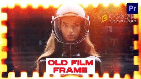 PR模板-14个复古老电影胶片边框效果转场Old Film Frame Transitions