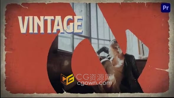 霓虹灯视觉效果80 年代复古风格时尚介绍视频剪辑-PR模板