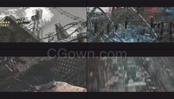 城市旅游科技感视差图片展示预告片宣传片头动画视频-PR预设与AE模板下载