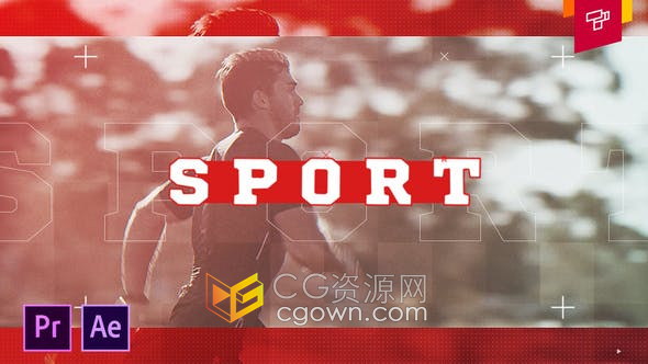 Gym Energy Sport健身运动体育锻炼时尚动感视频片头-AE/PR模板