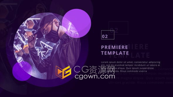 PR模板-时尚宣传视频介绍公司商业圈服务图文动画Premiere Pro工程