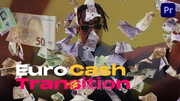 17个纸币欧元现金钞票过渡免费下载PR模板