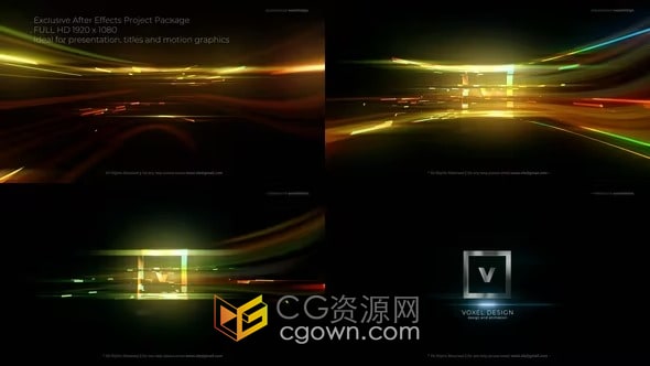 PR模板-快速闪现光束电子故障标志Glitch Epic Logo