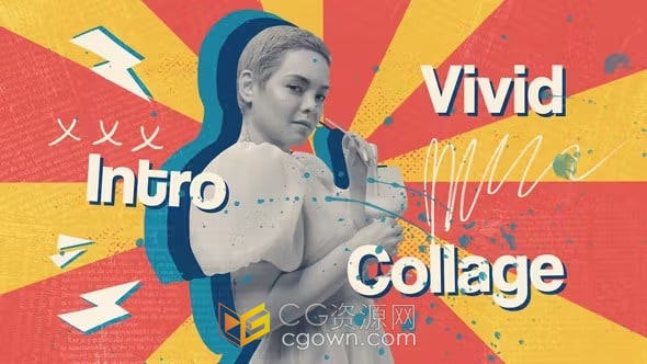 PR模板-活力生动漫画风格拼贴头像定格插图动画视频简介