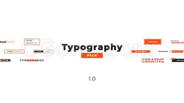 16个简单创意商业社交文字标题字幕动画排版包-PR预设文件下载