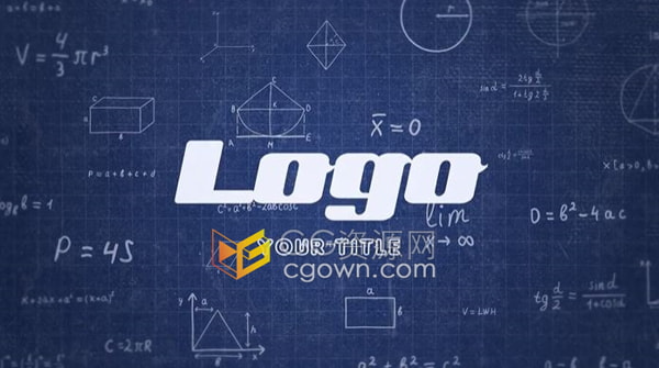 PR模板-定格动画和手绘数学公式风格制作科学视频教育节目