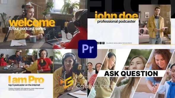 PR模板-社交媒体频道节目介绍直播网红博主开场白vlog