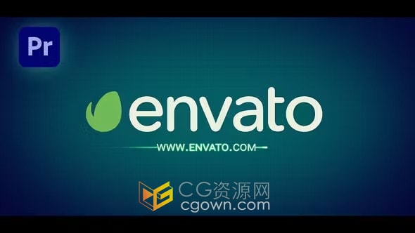 PR模板-心电图动画标志适合医疗医学企业LOGO演示