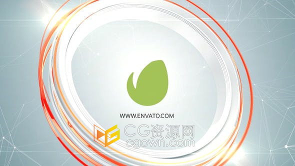 PR模板-圆圈图形动画互联网科技公司视频片头制作