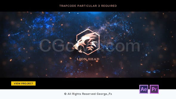 PR预设AE模板免费下载-粒子火花大气电影金属感标志揭示预告片头