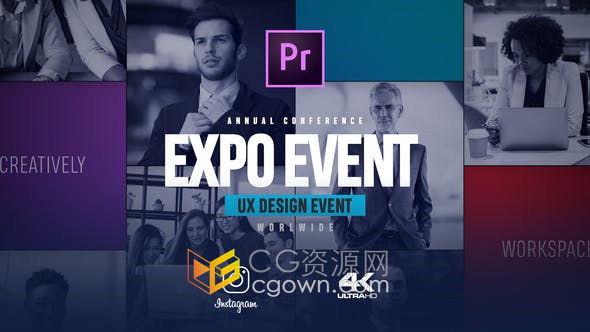 PR模板-商业活动介绍视频企业会议宣传Premiere Pro模板