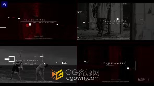 PR模板-故障效果电影标题开场白Film Titles Opener V 0.4