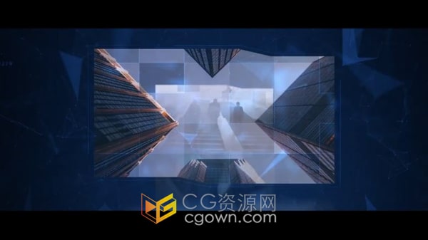 PR模板-数字科技数码公司动态动画品牌标志LOGO显示