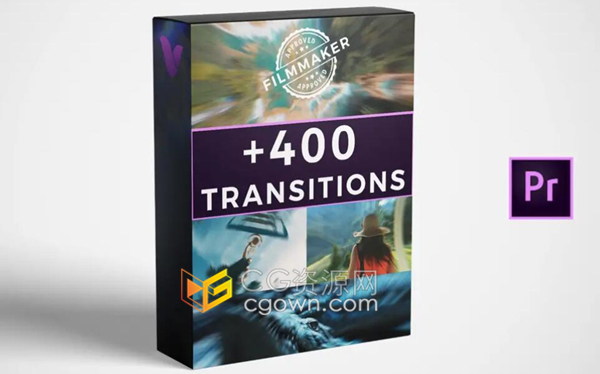 PR制作视频转场效果400+Transitions支持Premiere Pro软件使用下载