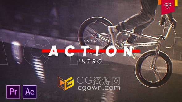 AE与PR模板-嘻哈介绍运动健身体育锻炼街头时尚宣传片头