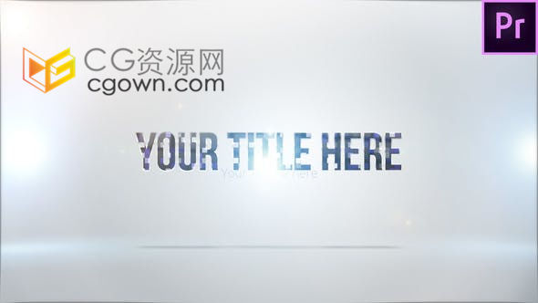 PR预设-简单明亮公司名称品牌标志LOGO字幕演示动画