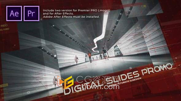 AE与PR模板-电子游戏军事科学软件技术企业宣传片视频