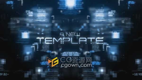 PR模板-数字科技创新企业数字化城市宣传未来感电影预告片
