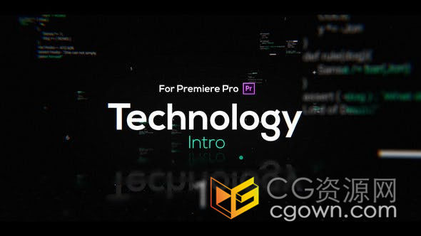 PR模板-4K高科技HUD数字背景现代科技企业技术简介商务演示快速标题幻灯片