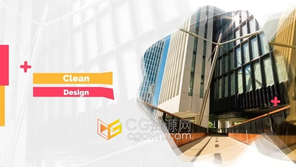 图形遮罩动画效果现代化简短企业介绍公司宣传片头PR模板