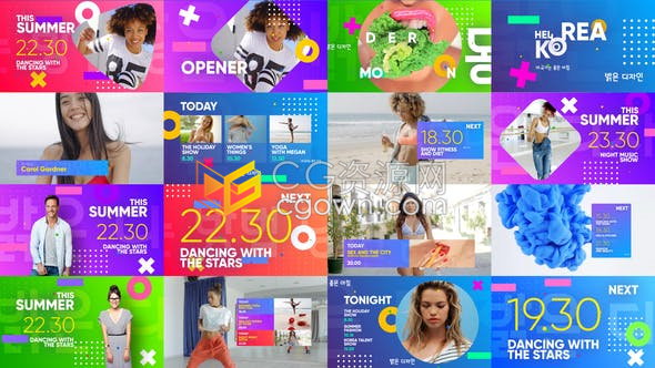 PR制作媒体Vlog视频电视频道时尚包装片头预告导视接下来播出-PR模板下载