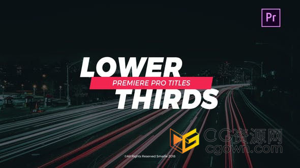 PR预设-4K超高清动感时尚企业宣传文字标题排版字幕条动画