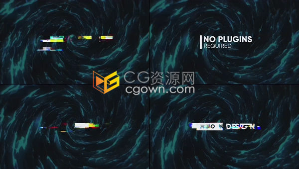 PR预设-25个数字失真信号丢失小故障文本字幕标题动画