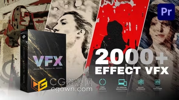 PR脚本2000种视觉特效艺术风格创意画面视频制作EffectsPro预设包
