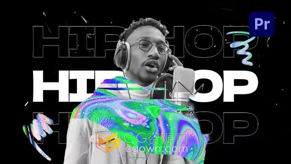 音乐活动和派对开场视频片头动画-PR模板下载