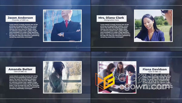 PR模板-商务研讨会访谈节目活动演讲者企业人物介绍开场视频