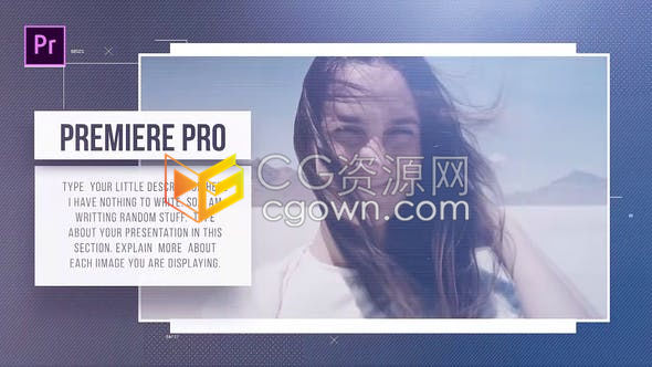 PR模板-商务简洁图文演示幻灯片房地产网站企业介绍摄影作品展示视频相册