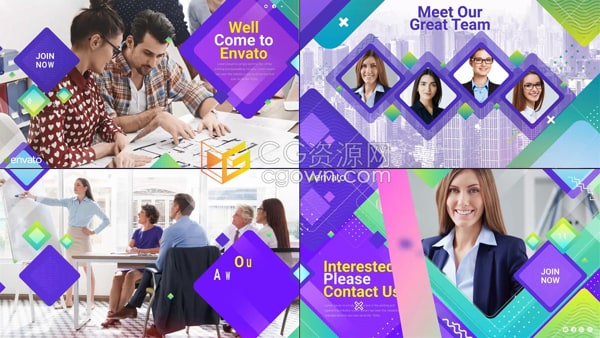 PR模板-数字科技公司业务团队商务中心视频营销宣传片